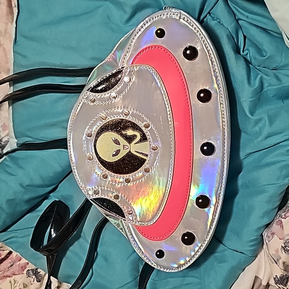 Current Mood Alien Spaceship UFO Backpack Shoulder Bag Purse Rave • Dolls Kill
